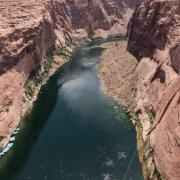 Le Colorado situé juste apres le barrage